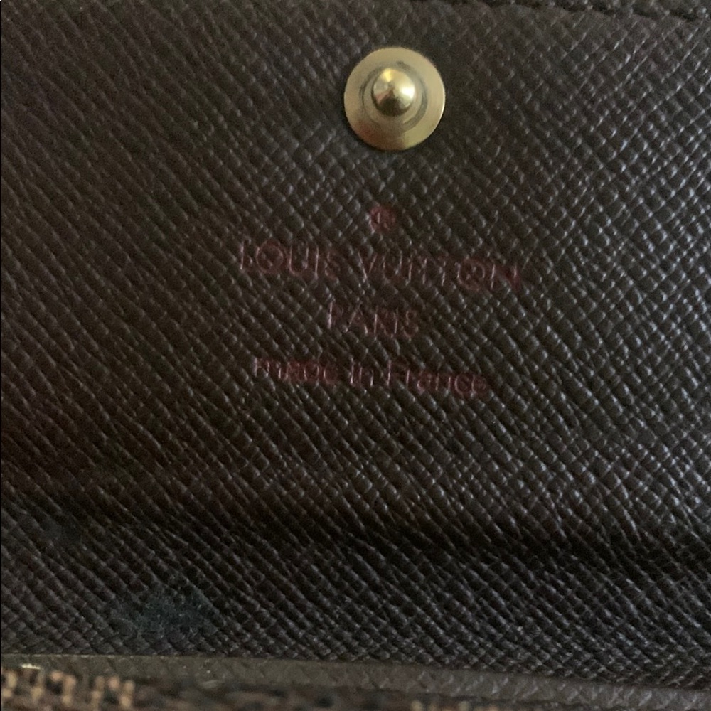 Authentic LV Brown Damier Ebene Key & Card Holder - Picture 4 of 8